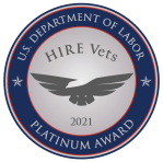 US DOL Hire Vets Platinum Award